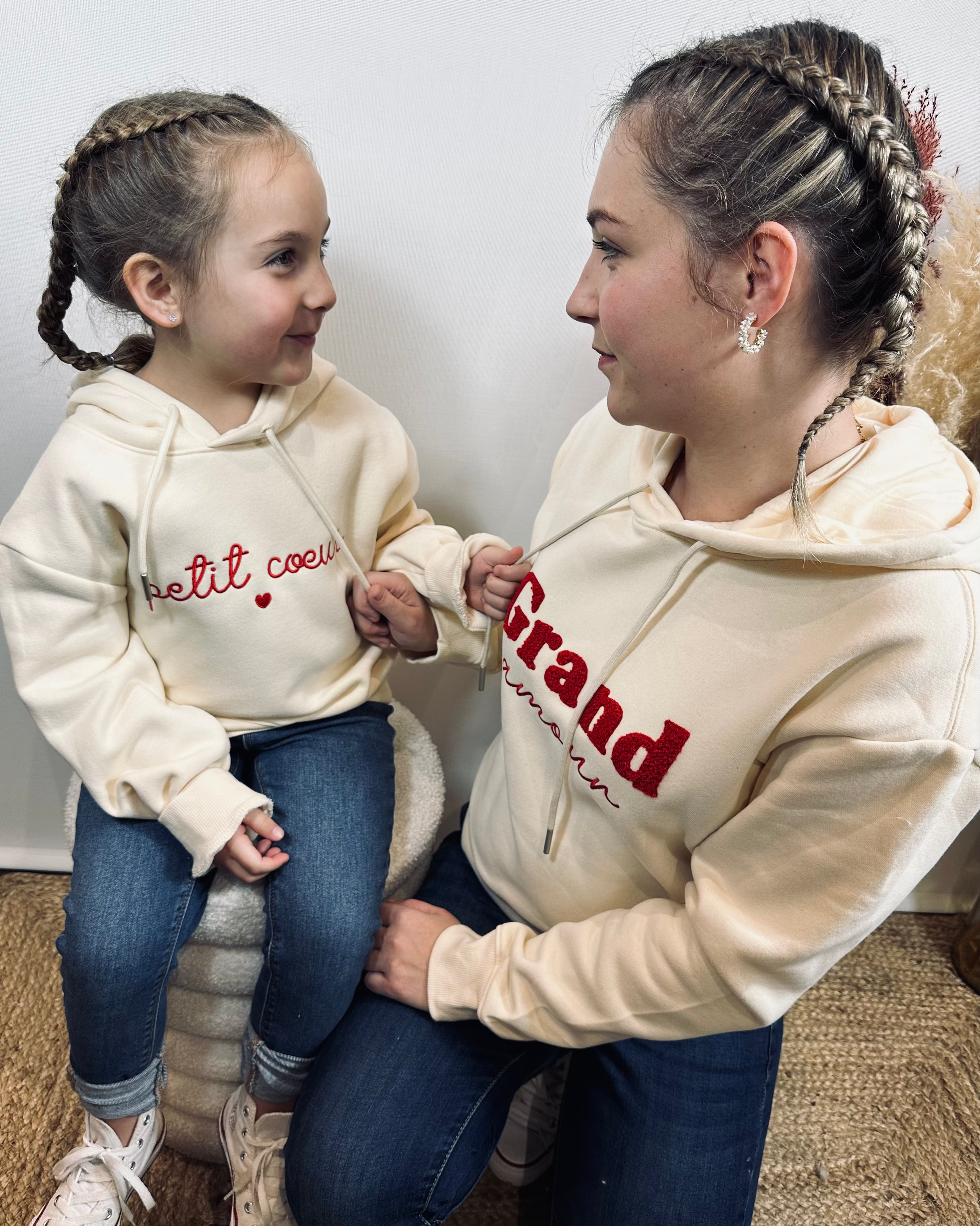 Sweat Petit Coeur "Fille"